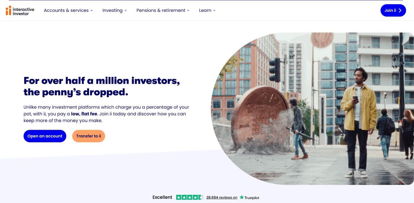 interactive-investor-home-page