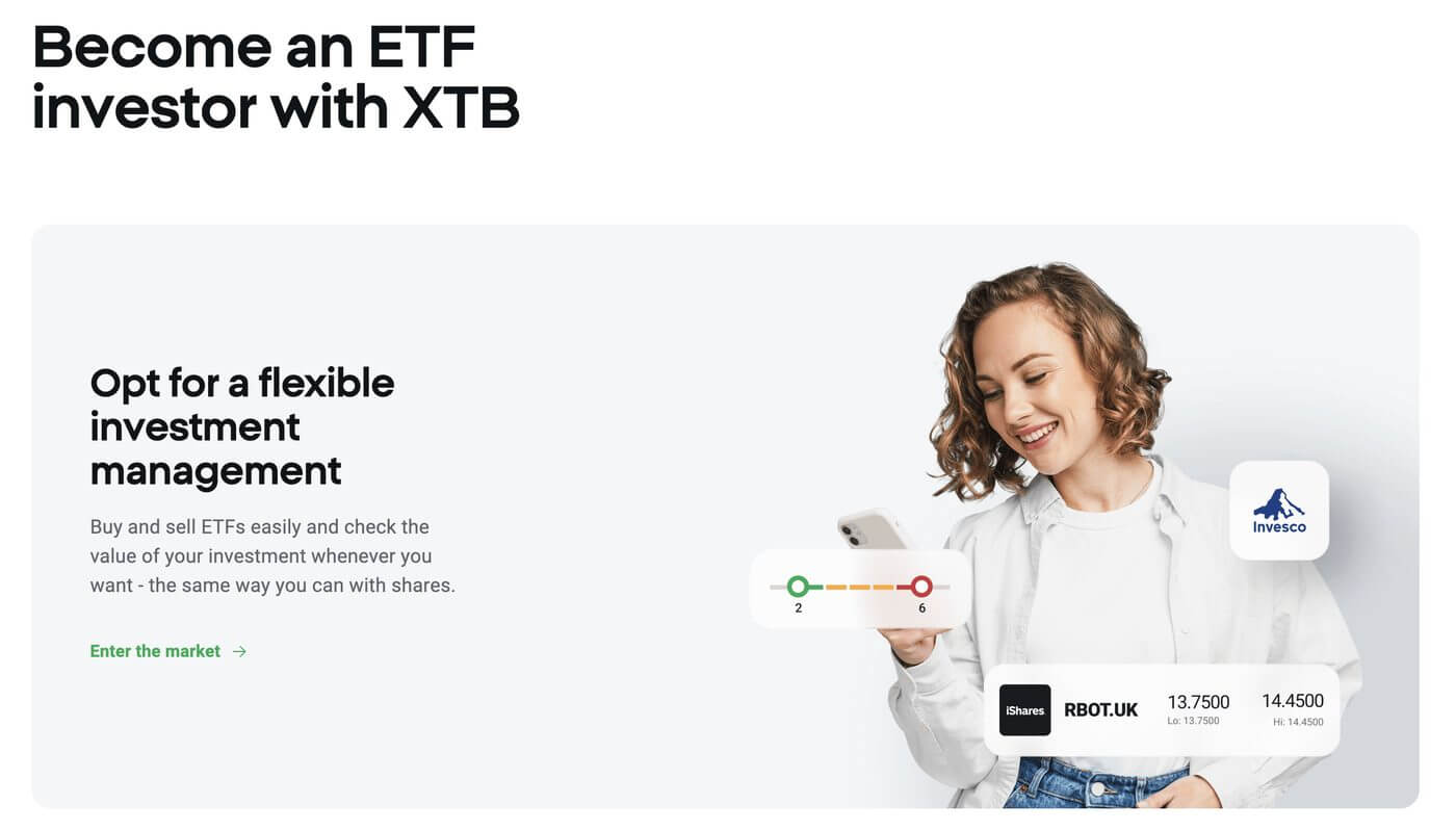 Becoming an ETF investor with XTB: flexible investment management